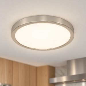 Eglo fueva 6 plafoniera led 14,2w cct 2700k 6500k 27,8cm moderna rotonda nichel