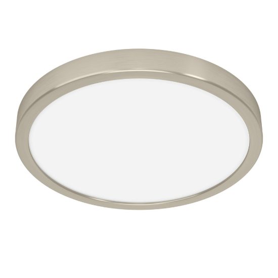 Eglo fueva 6 plafoniera led 14,2w cct 2700k 6500k 27,8cm moderna rotonda nichel