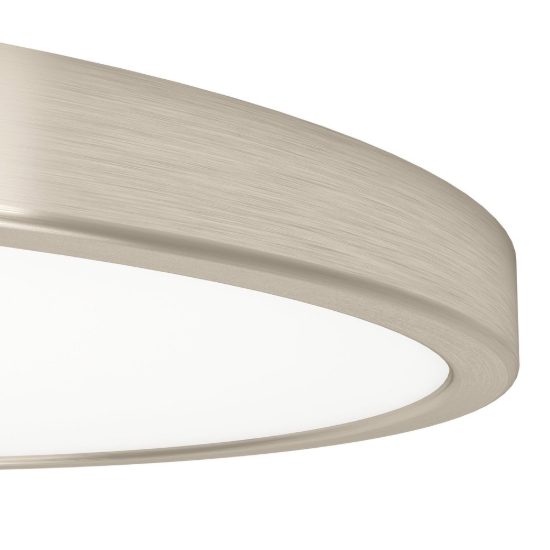 Eglo fueva 6 plafoniera led 17w cct 2700k 6500k 38,9cm per camera da letto moderna rotonda nichel