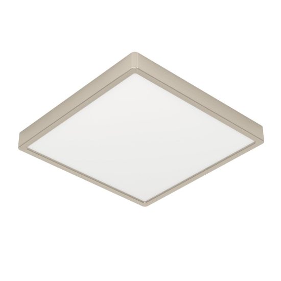 Eglo fueva 6 plafoniera led 13w cct 2700k 6500k 29cm moderna quadrata nichel
