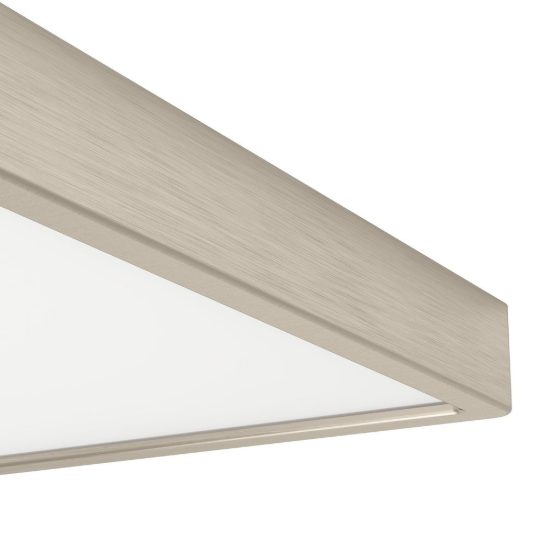 Eglo fueva 6 plafoniera led 13w cct 2700k 6500k 29cm moderna quadrata nichel