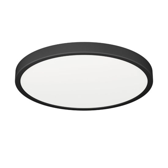 Eglo fueva 6 plafoniera led 14,2w cct 2700k 6500k 27,8cm ip44 moderna rotonda nera