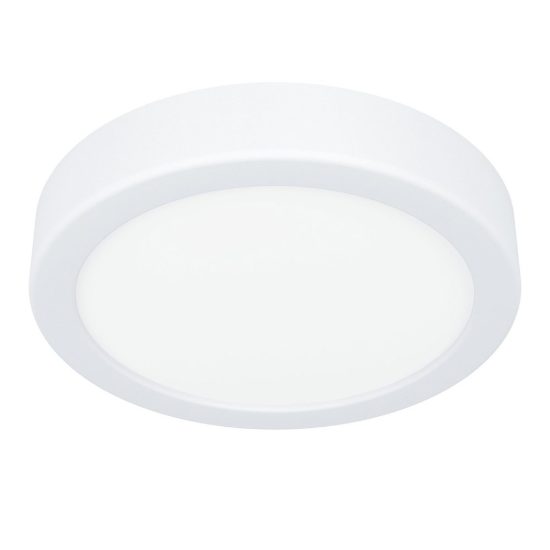 Eglo fueva 6 plafoniera led 7,5w cct 2700k 6500k 16,6cm ip44 per bagno moderna rotonda bianca
