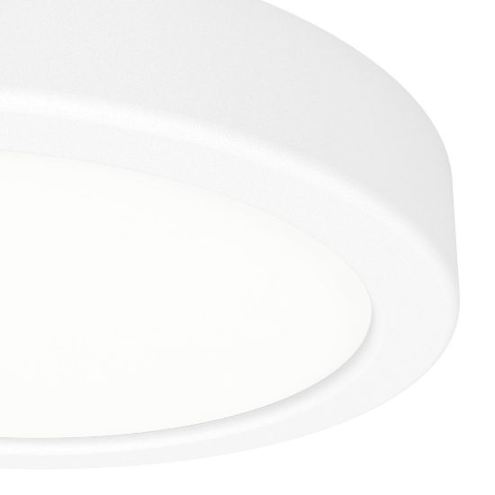 Eglo fueva 6 plafoniera led 7,5w cct 2700k 6500k 16,6cm ip44 per bagno moderna rotonda bianca