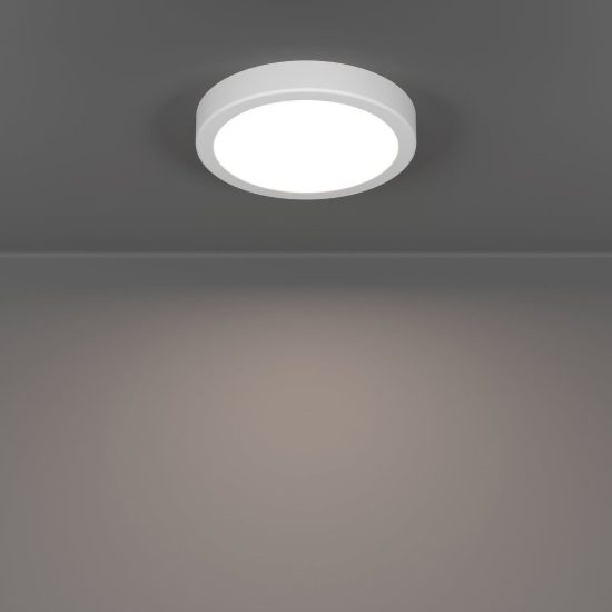 Eglo fueva 6 plafoniera led 7,5w cct 2700k 6500k 16,6cm ip44 per bagno moderna rotonda bianca