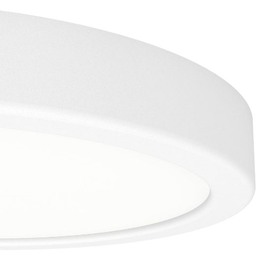 Eglo fueva 6 plafoniera led 11,5w cct 2700k 6500k 21,1cm ip44 per bagno moderna rotonda bianca