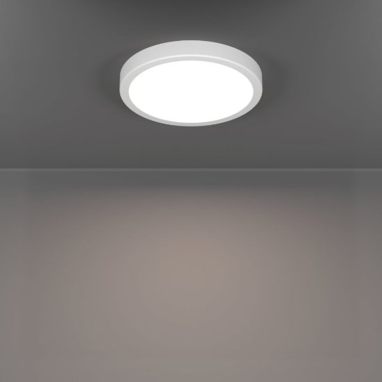 Eglo fueva 6 plafoniera led 11,5w cct 2700k 6500k 21,1cm ip44 per bagno moderna rotonda bianca