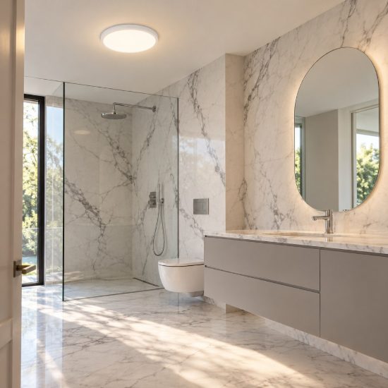 Eglo fueva 6 plafoniera led 14,2w cct 2700k 6500k 27,8cm ip44 per bagno moderna rotonda bianca