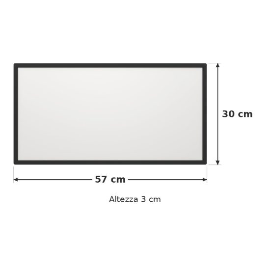 Eglo rovito plafoniera led 17,2w cct 2700k 6500k 57x30cm ip44 moderna nera