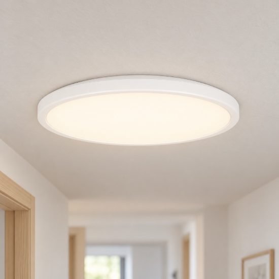 Eglo rovito plafoniera led 13,9w cct 2700k 6500k 30cm ip44 per bagno moderna bianca