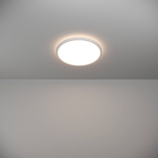 Eglo rovito plafoniera led 13,9w cct 2700k 6500k 30cm ip44 per bagno moderna bianca