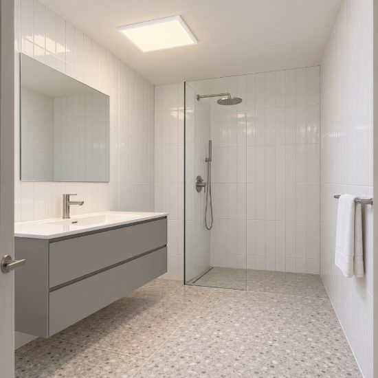 Eglo rovito plafoniera led 13,4w cct 2700k 6500k 29cm ip44 per bagno moderna bianca