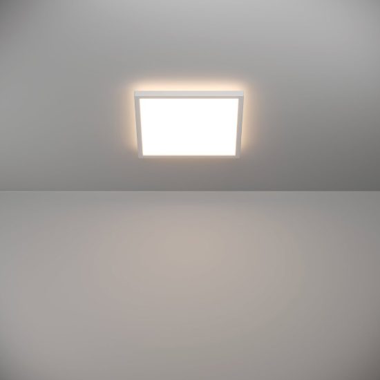 Eglo rovito plafoniera led 13,4w cct 2700k 6500k 29cm ip44 per bagno moderna bianca