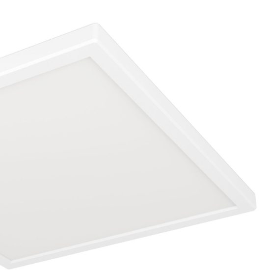 Eglo rovito plafoniera led 13,4w cct 2700k 6500k 29cm ip44 per bagno moderna bianca
