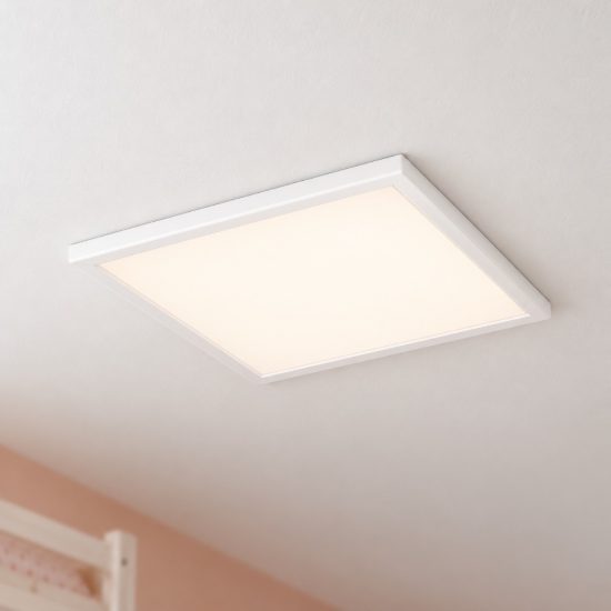 Eglo rovito plafoniera led 17,6w cct 2700k 6500k 39cm ip44 per bagno moderna bianca