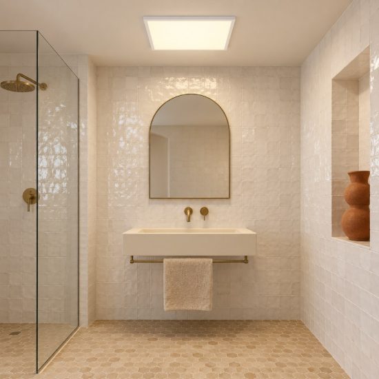 Eglo rovito plafoniera led 17,6w cct 2700k 6500k 39cm ip44 per bagno moderna bianca