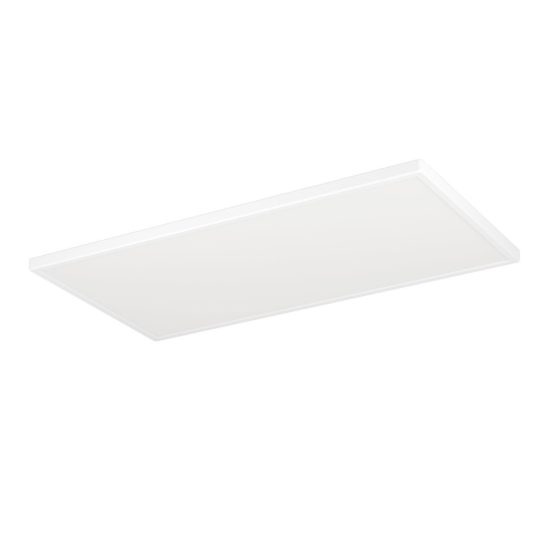 Eglo rovito plafoniera led 17,2w cct 2700k 6500k 57x30cm ip44 per bagno moderna bianca