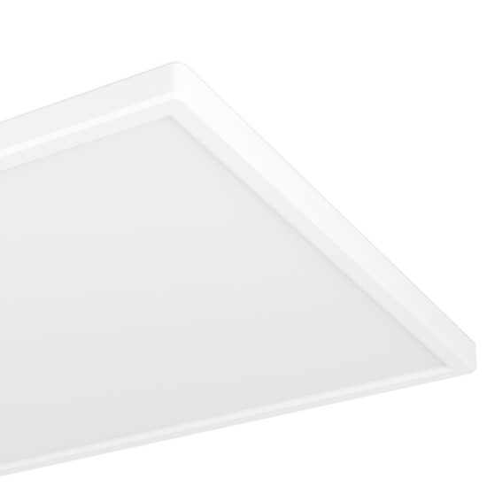 Eglo rovito plafoniera led 17,2w cct 2700k 6500k 57x30cm ip44 per bagno moderna bianca