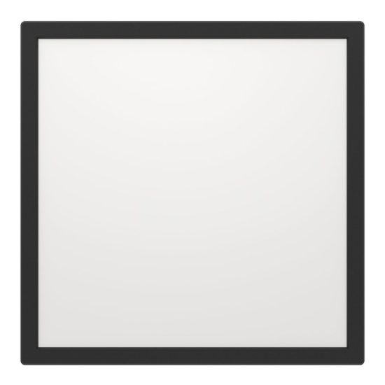 Eglo rovito r plafoniera led 17,6w cct 2700k 6500k 39cm ip44 con telecomando moderna nera