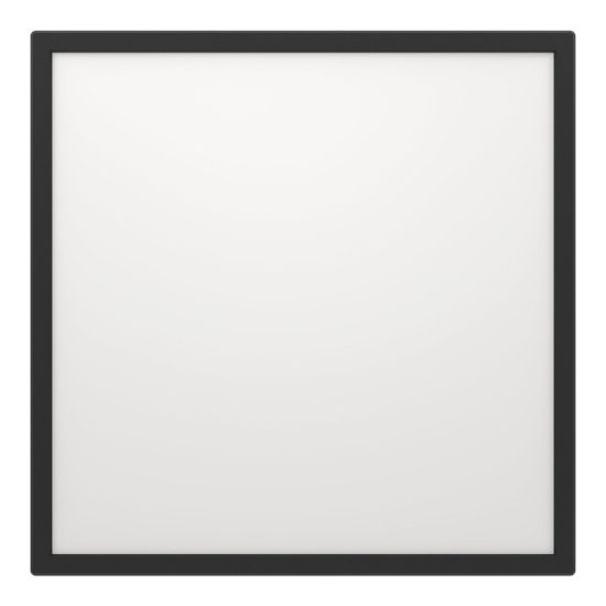 Eglo rovito r plafoniera led 17w cct 2700k 6500k 50cm ip44 con telecomando moderna nera