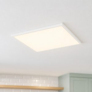 Eglo rovito r plafoniera led 17w cct 2700k 6500k 50cm ip44 con telecomando per bagno moderna bianca