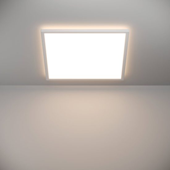 Eglo rovito r plafoniera led 17w cct 2700k 6500k 50cm ip44 con telecomando per bagno moderna bianca