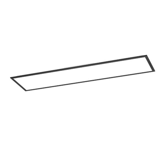 Eglo moradillo plafoniera led 33w cct 2700k 6500k 119,5cm per cucina moderna nera