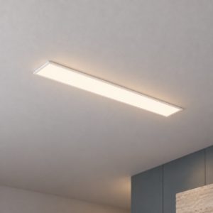 Eglo moradillo plafoniera led 33w cct 2700k 6500k 119,5cm per cucina moderna bianca
