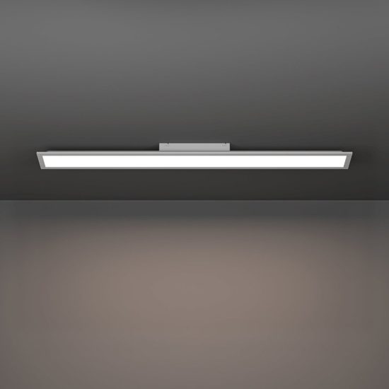 Eglo moradillo plafoniera led 28w cct 2700k 6500k 119,5cm per cucina moderna bianca