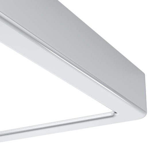 Eglo fueva 6 plafoniera led 7w cct 2700k 6500k 15cm ip44 per bagno moderna quadrata cromo