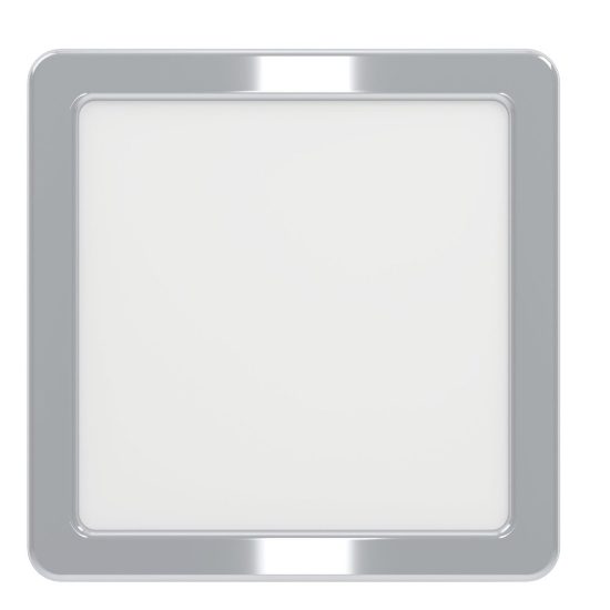 Eglo fueva 6 plafoniera led 7w cct 2700k 6500k 15cm ip44 per bagno moderna quadrata cromo