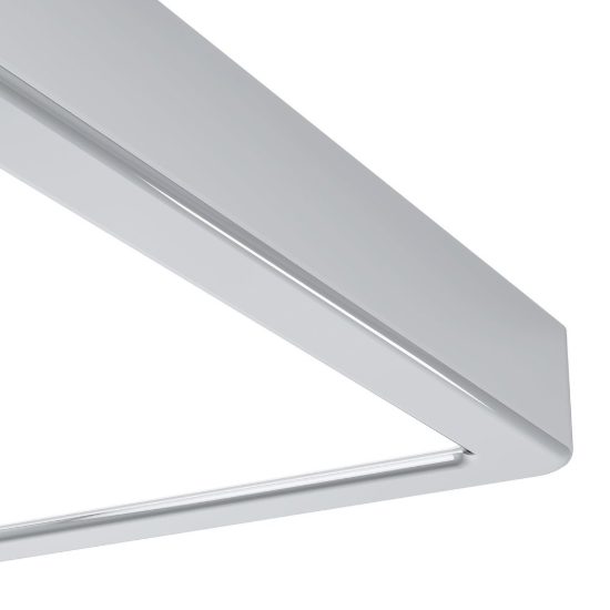 Eglo fueva 6 plafoniera led 10,5w cct 2700k 6500k 22cm ip44 per bagno moderna quadrata cromo