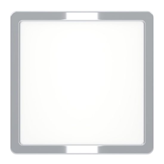 Eglo fueva 6 plafoniera led 10,5w cct 2700k 6500k 22cm ip44 per bagno moderna quadrata cromo