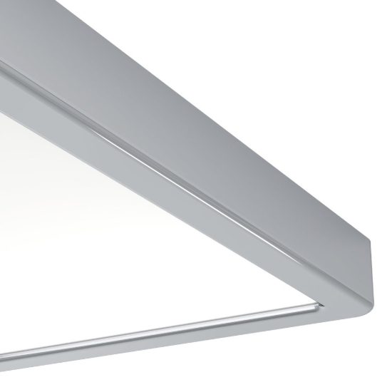 Eglo fueva 6 plafoniera led 13w cct 2700k 6500k 29cm ip44 per bagno moderna quadrata cromo