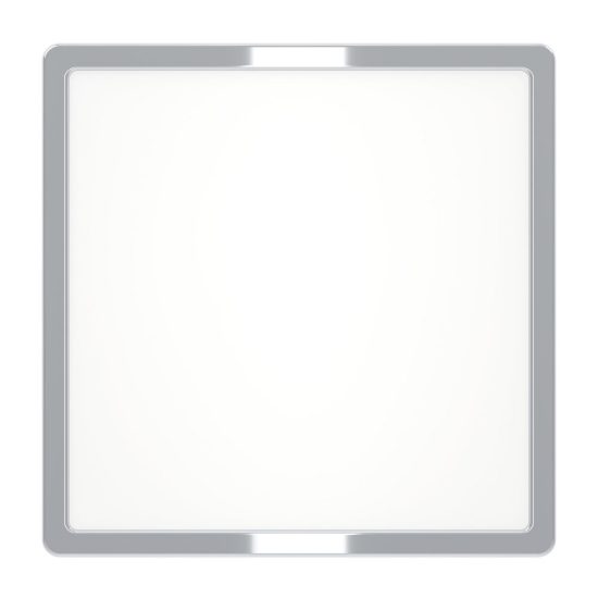 Eglo fueva 6 plafoniera led 13w cct 2700k 6500k 29cm ip44 per bagno moderna quadrata cromo