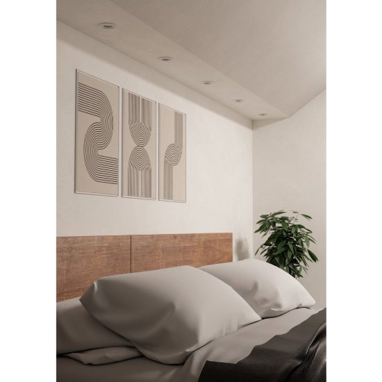 Eglo barranco gu10 faretto da incasso per cartongesso orientabile led 4,5w 3000k foro 6,8cm bianco