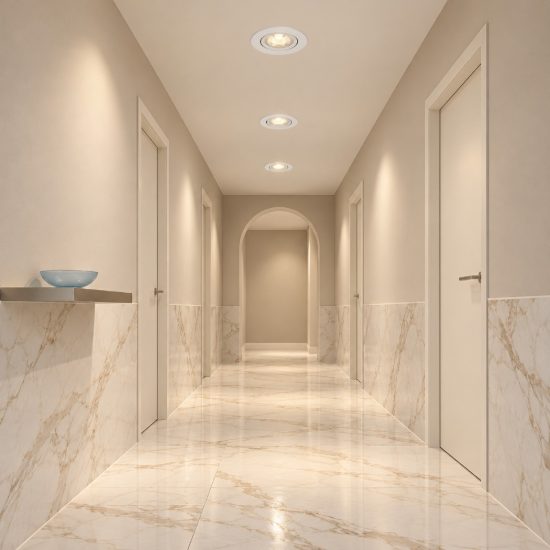 Eglo barranco gu10 set 3 faretti da incasso per cartongesso orientabili led 3x4,5w 3000k foro 6,8cm bianco