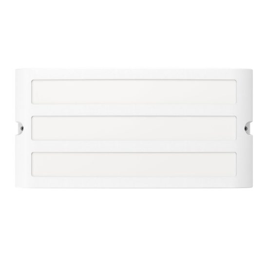 Eglo camarda applique da esterno 22cm ip54 moderna rettangolare a tre fasce bianca