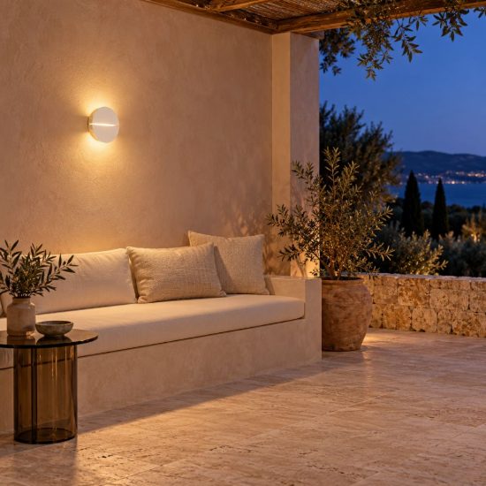 Eglo vascella applique da esterno led 5w cct 2700k 6500k 18cm ip44 moderna rotonda bianca