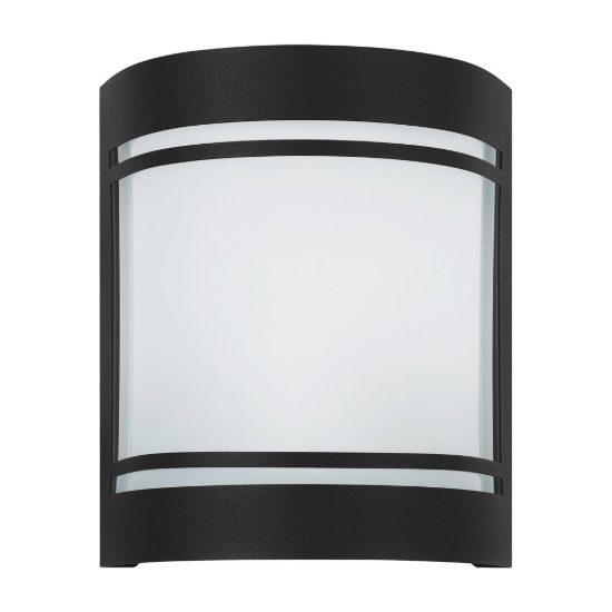 Eglo cerno applique da esterno 14cm ip44 moderna rettangolare nera