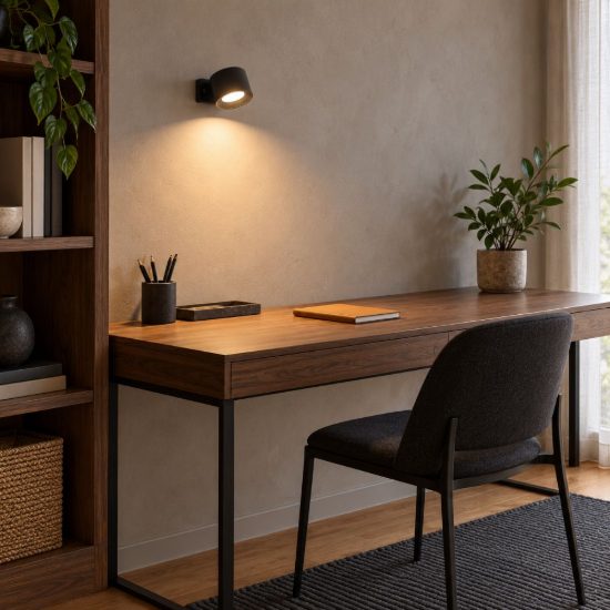 Eglo muraglie applique con faretto led 5w cct 2700k 6500k orientabile 7,5cm ricaricabile moderna rotonda nera
