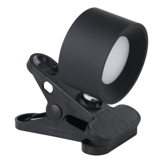 Eglo muraglie applique con faretto led 5w cct 2700k 6500k orientabile 7,5cm ricaricabile moderna rotonda nera