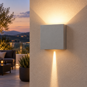 Applique da esterno led 2700k ip65 dimmerabile grigio antracite