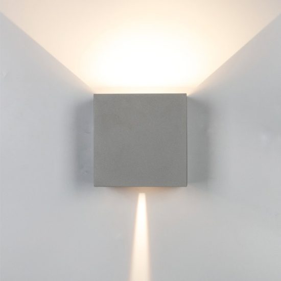 Applique da esterno led 2700k ip65 dimmerabile grigio antracite