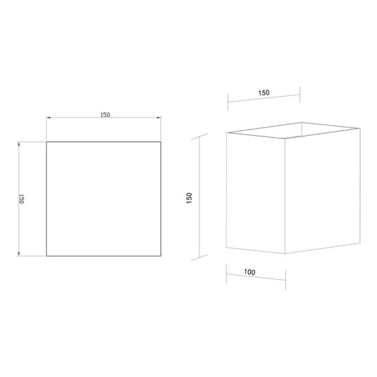 Applique da esterno led 2700k ip65 dimmerabile grigio antracite