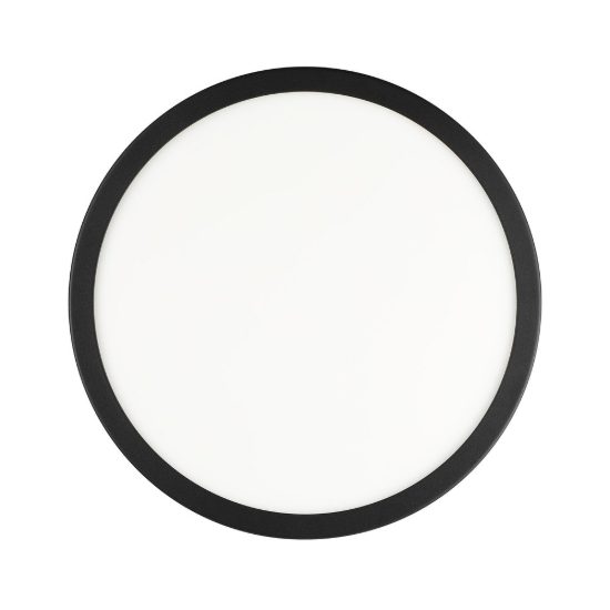 Eglo argolis 2 plafoniera da esterno led 20,5w 3000k 28,5cm ip44 moderna rotonda nera