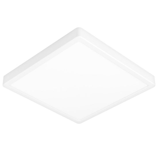 Eglo argolis 2 plafoniera da esterno led 20,5w 3000k 28,5cm ip44 moderna quadrata bianca