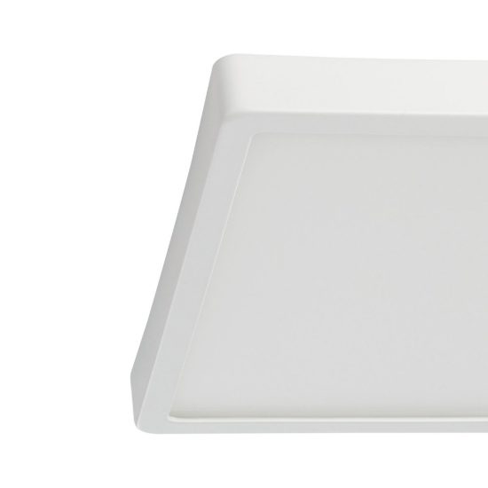 Eglo argolis 2 plafoniera da esterno led 20,5w 3000k 28,5cm ip44 moderna quadrata bianca