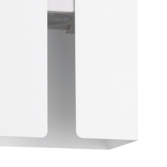 Eglo briscola applique da esterno led 8w cct 2700k 6000k 12cm ip44 moderna rettangolare biemissione bianca
