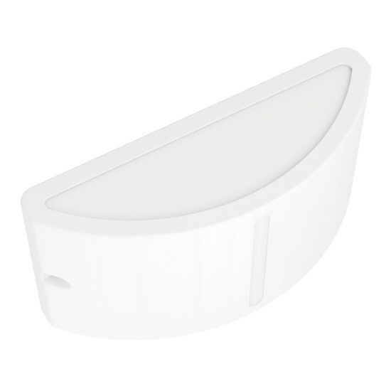 Eglo poggiarello applique da esterno 22cm ip54 moderna rettangolare con feritoia bianca